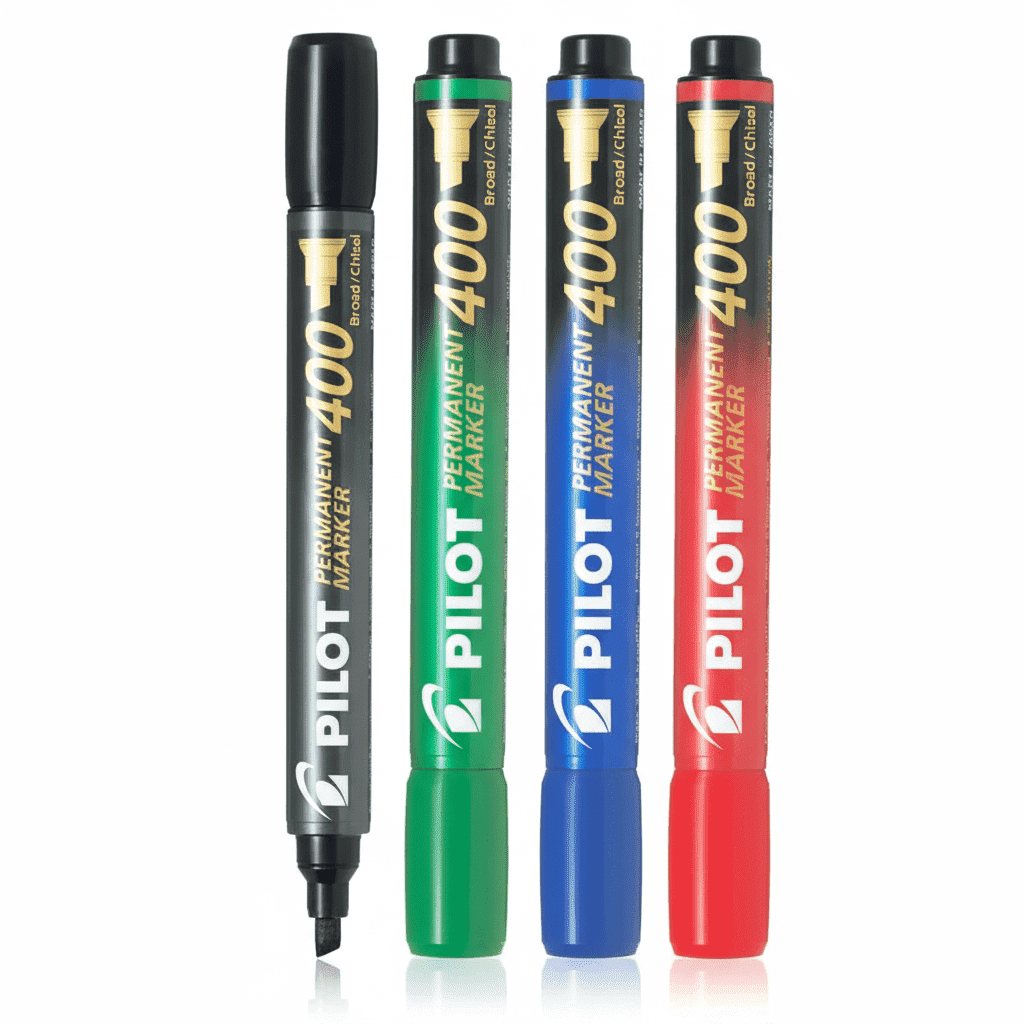 Pilot Permanent Marker Broad 4 Col Set